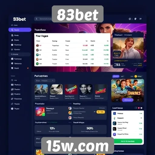 Análise da interface do usuário do site 83bet